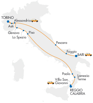 Arenaways Tratte notturne Italia