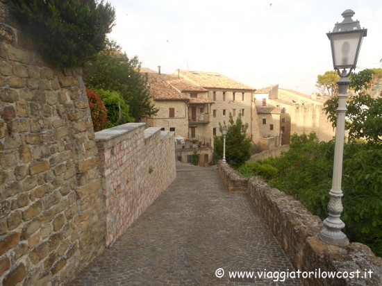 Scorcio del borgo di San Ginesio Macerata