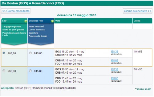 Voli Usa low cost
