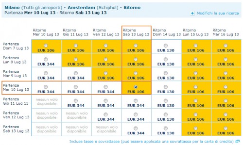 voli low cost Amsterdam