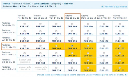 voli low cost Amsterdam