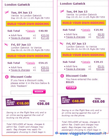 Codice sconto Monarch low cost