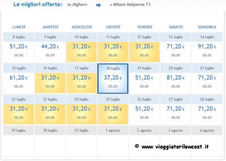 Voli low cost Sardegna