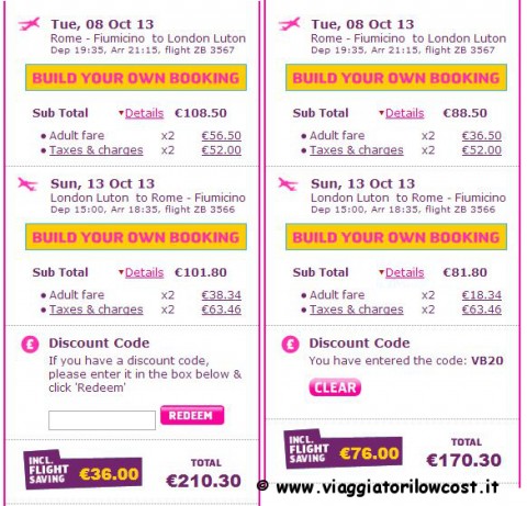 Coupon sconto Monarch Airlines