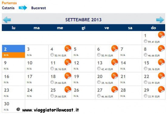 voli low cost Catania Bucarest