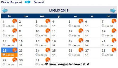Voli low cost Romania