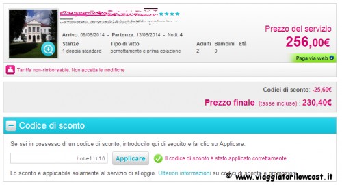 codice sconto Hotelopia 2013 2014