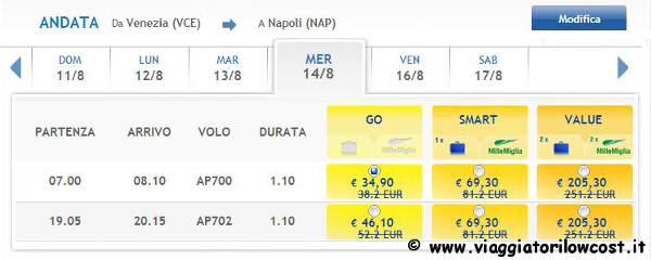 voli low cost per Venezia