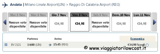 voli low cost nazionali