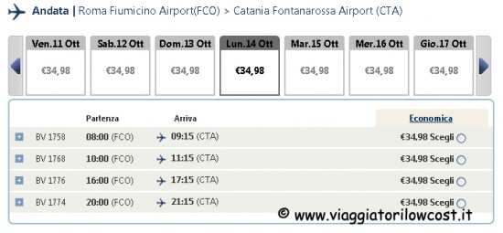 voli low cost nazionali