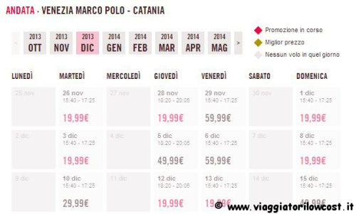 offerta voli a 19,99 euro