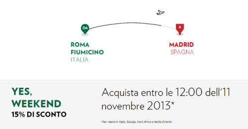 codice sconto Alitalia ed Airone