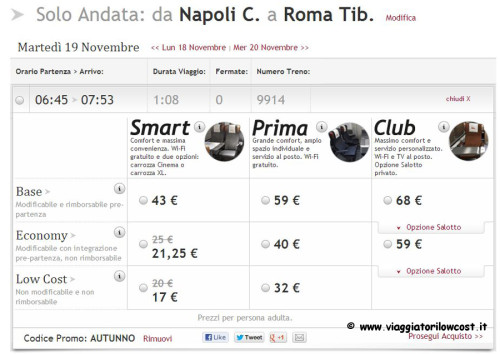 Codice promo Italo