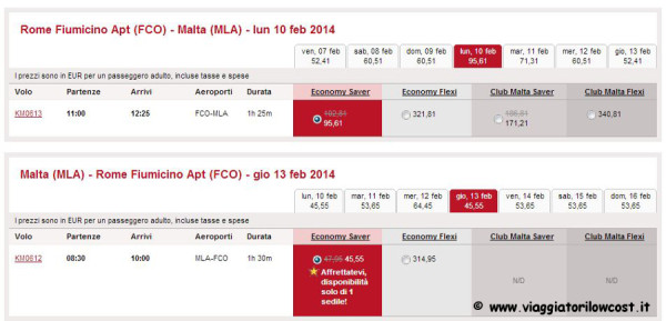 voli per Malta