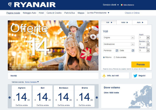 sito ufficiale Ryanair