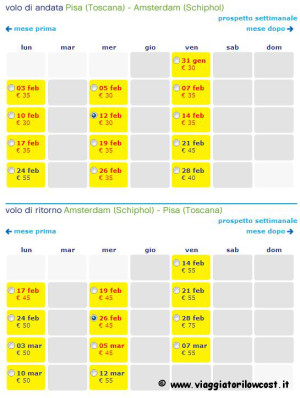 Voli low cost per Amsterdam