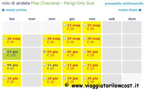 Voli low cost per Parigi Nantes Lille