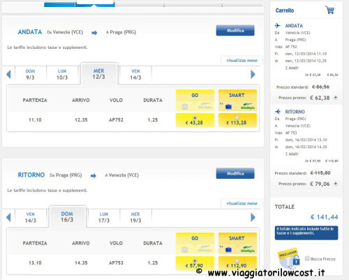 voli low cost 2x1 di Airone