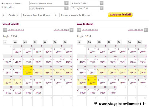 voli low cost per la Germania