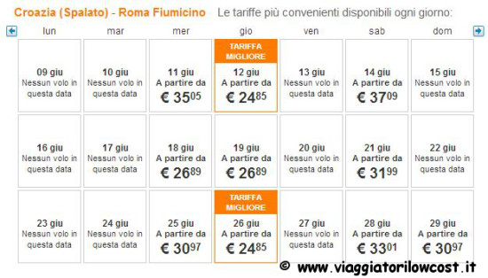 Voli low cost easyJet estate 2014