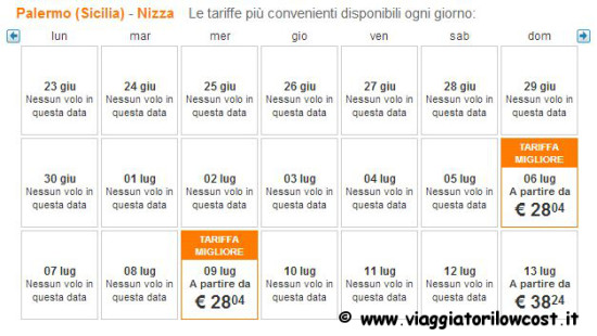 Voli low cost easyJet estate 2014