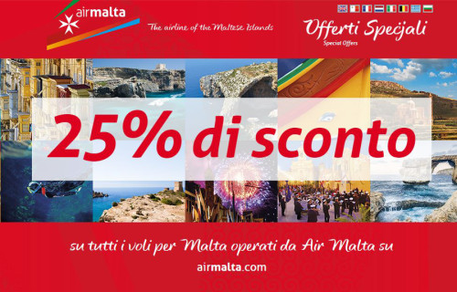 voli low cost per Malta estate 2015