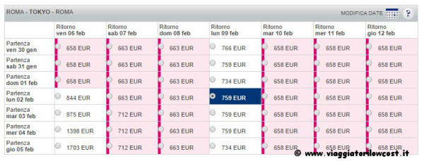 voli low cost Giappone Tokyo Osaka