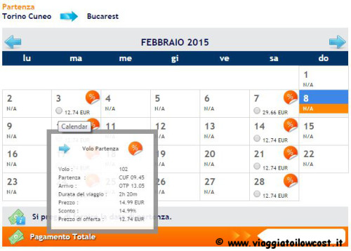 voli low cost per la Romania