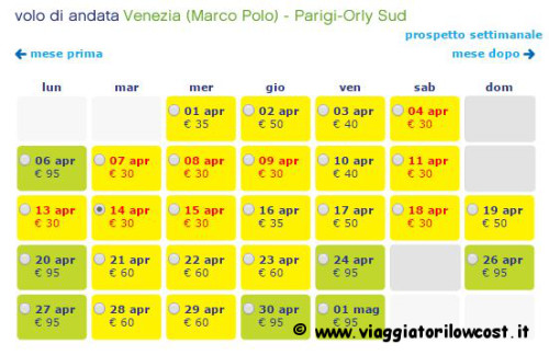 voli low cost per Parigi e Amsterdam