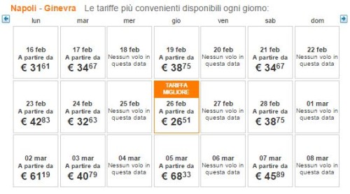 voli low cost da Napoli easyJet