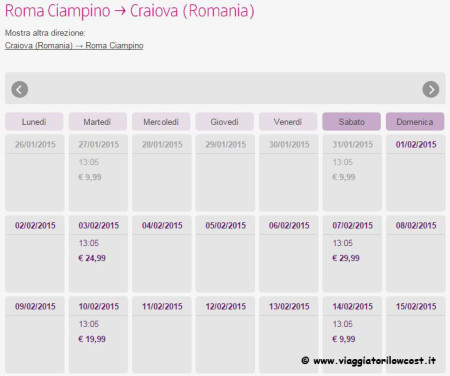 voli low cost da Roma per l'Europa