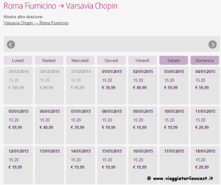 voli low cost da Roma per l'Europa