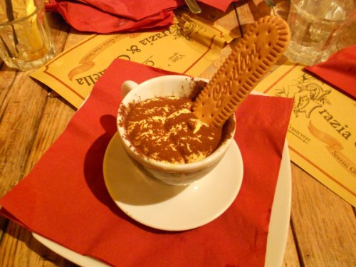 Tiramisù Grazia e Graziella a Roma ristorante Trastevere