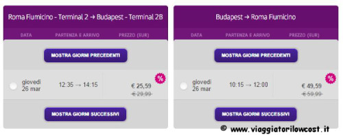 voli low cost di Wizzair per il 2015