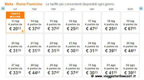 voli per Malta economici e low cost
