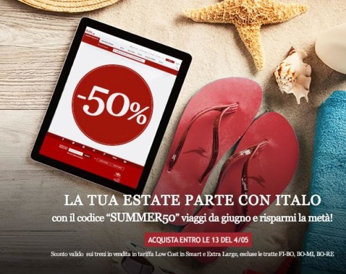 Promo Italo Codice sconto Italo Estate 2015