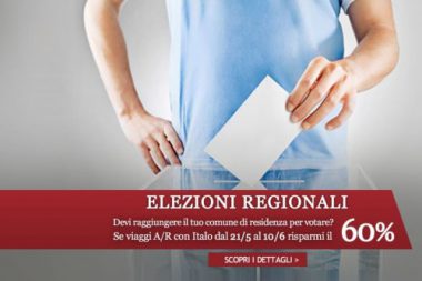 elezioni regionali sconto sui biglietti Italo Treno