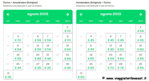 voli low cost Amsterdam e Parigi Offerta Transavia