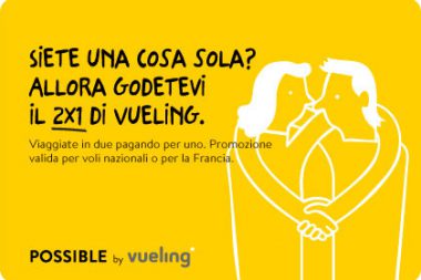 Voli low cost Vueling Promo 2x1