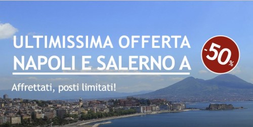 Codice sconto biglietti Italo per Napoli e Salerno