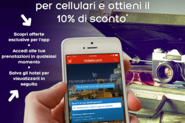 codice sconto Hotels.com con app mobile