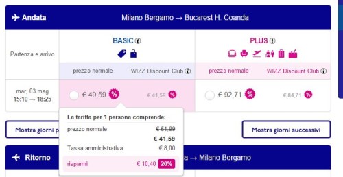 Voli economici per Bucarest da Milano Bergamo 2016