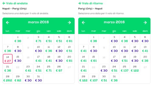 Voli low cost di Transavia Napoli Parigi