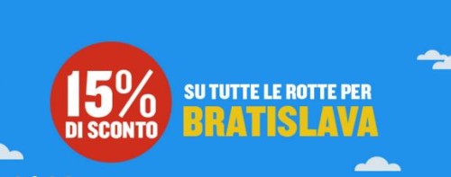 Voli low cost Ryanair per Bratislava