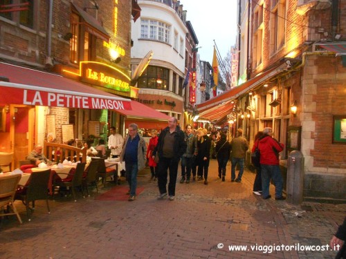 cosa vedere a Bruxelles Rue des Bouchers